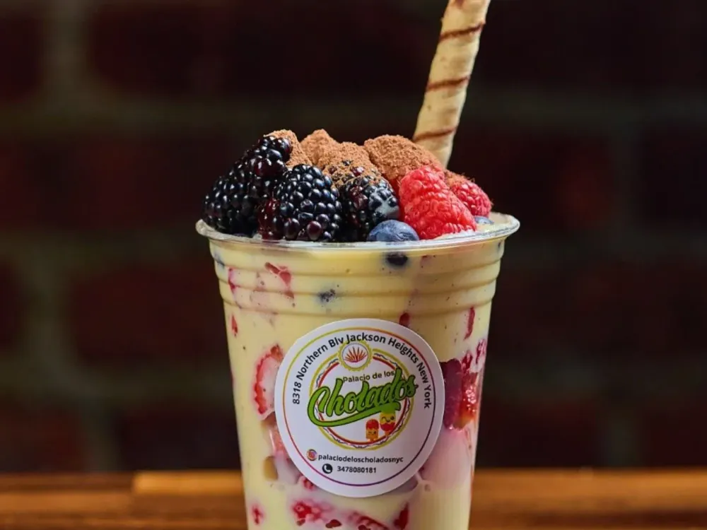 Mix Berries cup with blackberries and raspberries