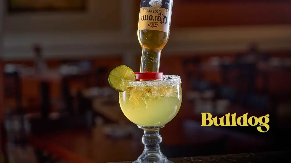 Bulldog margarita at the Inca Gaucho bar